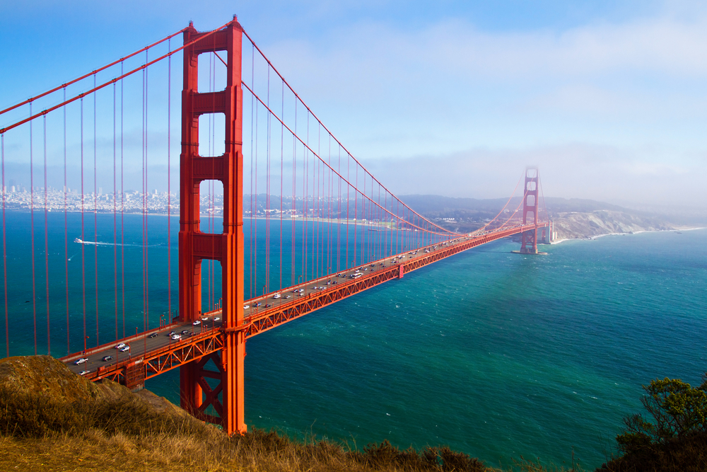 Dia Nacional da Fotografia e Dia do Fotógrafo: Golden Gate, um dos símbolos de São Francisco - Estados Unidos | Crédito: Shutterstock