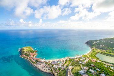 Vista aérea de Sint Maarten - Caribe | Crédito: Shutterstock.com