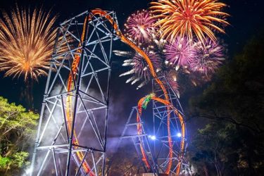 Show de fogos de artifício durante as noites de verão no Busch Gardens Tampa Bay | Crédito: Divulgação