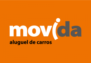 Logo Movida Aluguel De Carros Fundo Laranja