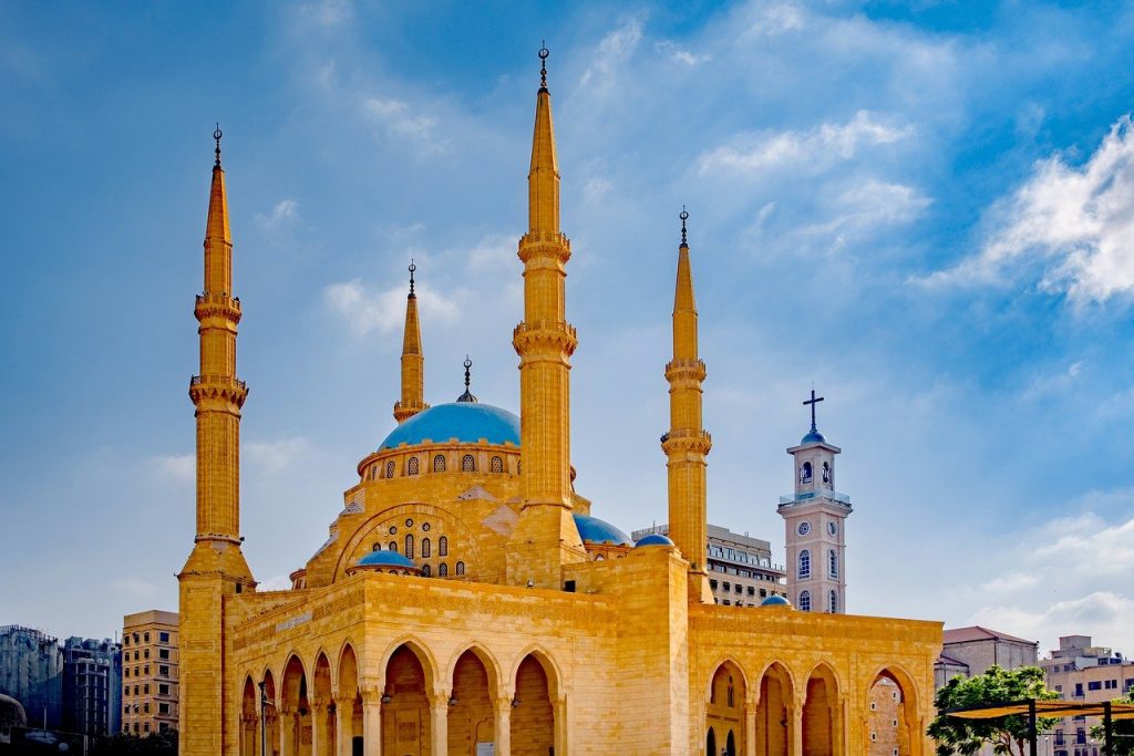 25 destinos diferentões para conhecer: Mesquita Mohammad Al-Amin - Beirute -Libano | Crédito: djedj/Pixabay